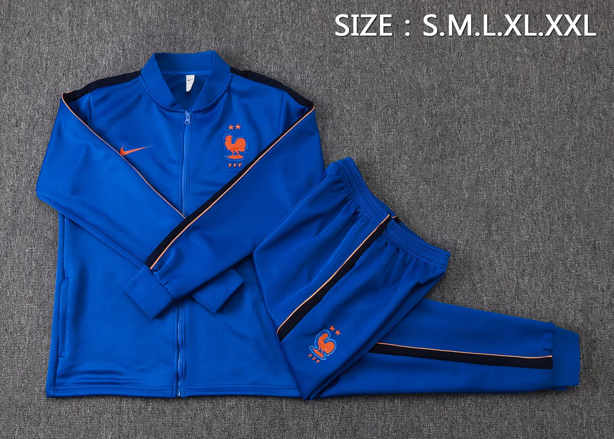 Tuta Full-zip Francia 26/27 Uomo Blu | Tuta da Calcio - CalcioVivo