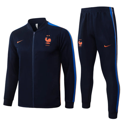 Tuta Full-zip Francia 26/27 Uomo Blu Navy | Tuta da Calcio - CalcioVivo