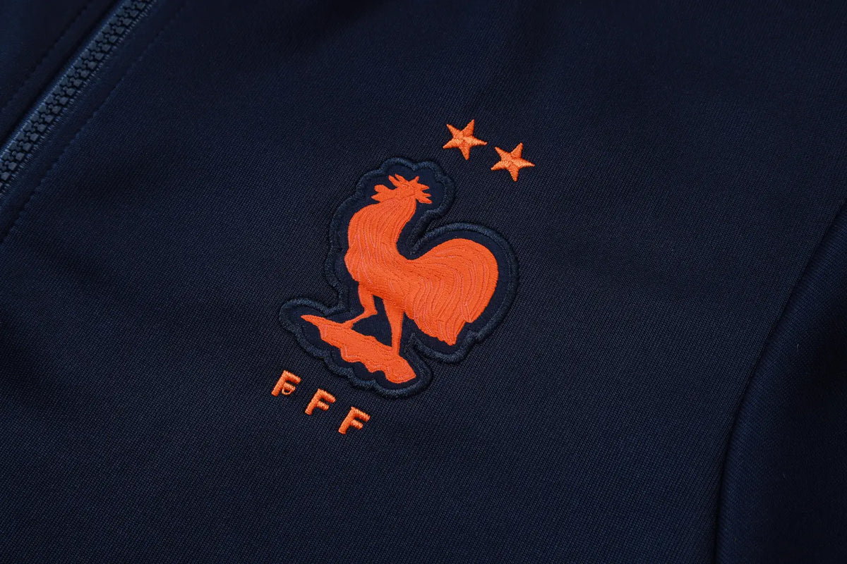 Tuta Full-zip Francia 26/27 Uomo Blu Navy | Tuta da Calcio - CalcioVivo