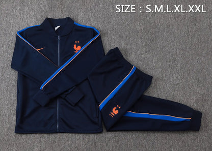 Tuta Full-zip Francia 26/27 Uomo Blu Navy | Tuta da Calcio - CalcioVivo