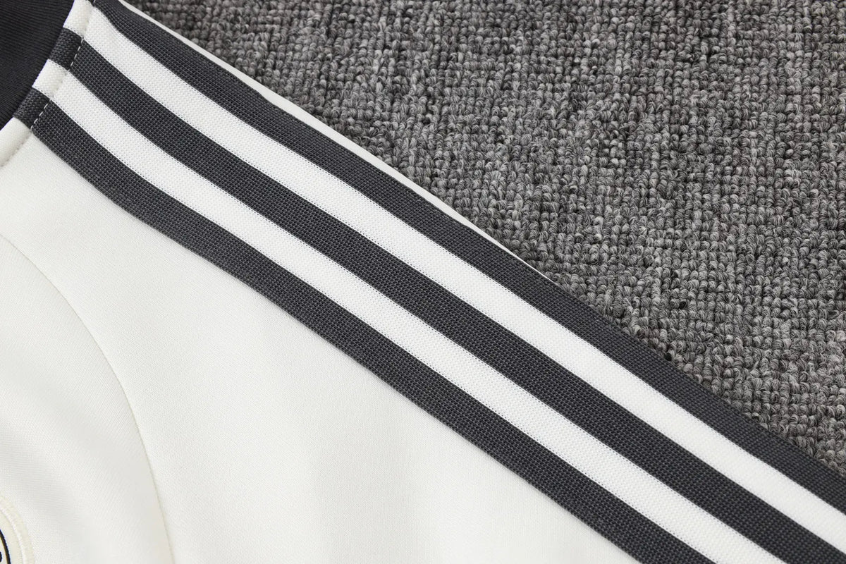 Tuta Full-zip Germania 26/27 Uomo Bianco e Nero | Tuta da Calcio - CalcioVivo