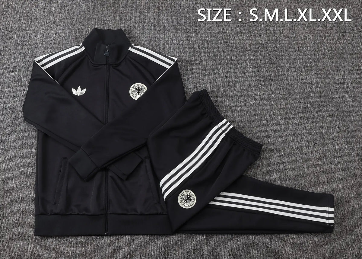 Tuta Full-zip Germania 26/27 Uomo Nero | Tuta da Calcio - CalcioVivo