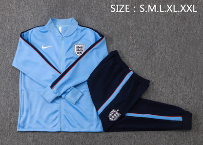 Tuta Full-zip Inghilterra 26/27 Uomo Azzurro | Tuta da Calcio - CalcioVivo