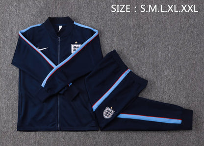 Tuta Full-zip Inghilterra 26/27 Uomo Blu Navy | Tuta da Calcio - CalcioVivo