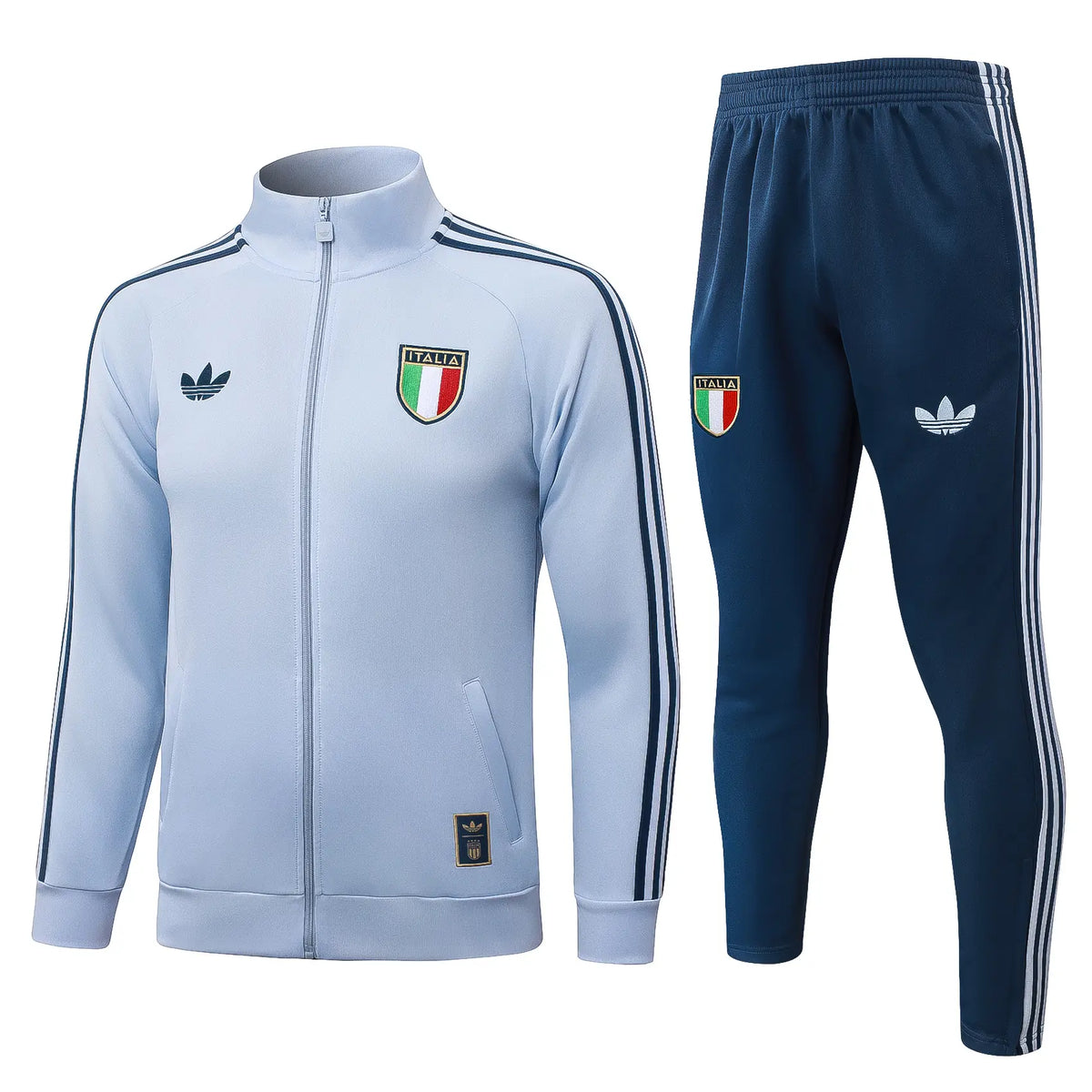 Tuta Full-zip Italia 26/27 Uomo Azzurro/Blu Navy | Tuta da Calcio - CalcioVivo