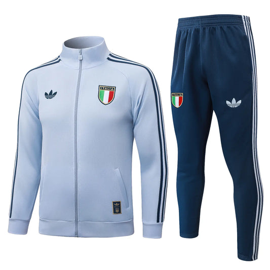 Tuta Full-zip Italia 26/27 Uomo Azzurro/Blu Navy | Tuta da Calcio - CalcioVivo