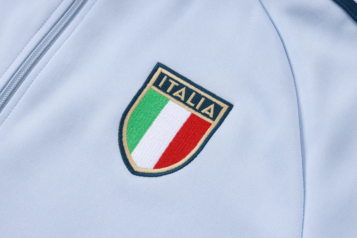Tuta Full-zip Italia 26/27 Uomo Azzurro/Blu Navy | Tuta da Calcio - CalcioVivo