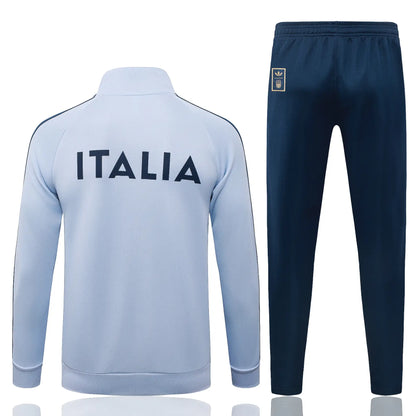 Tuta Full-zip Italia 26/27 Uomo Azzurro/Blu Navy | Tuta da Calcio - CalcioVivo