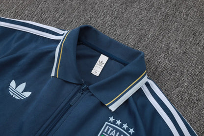 Tuta Full-zip Italia 26/27 Uomo Blu Navy | Tuta da Calcio - CalcioVivo