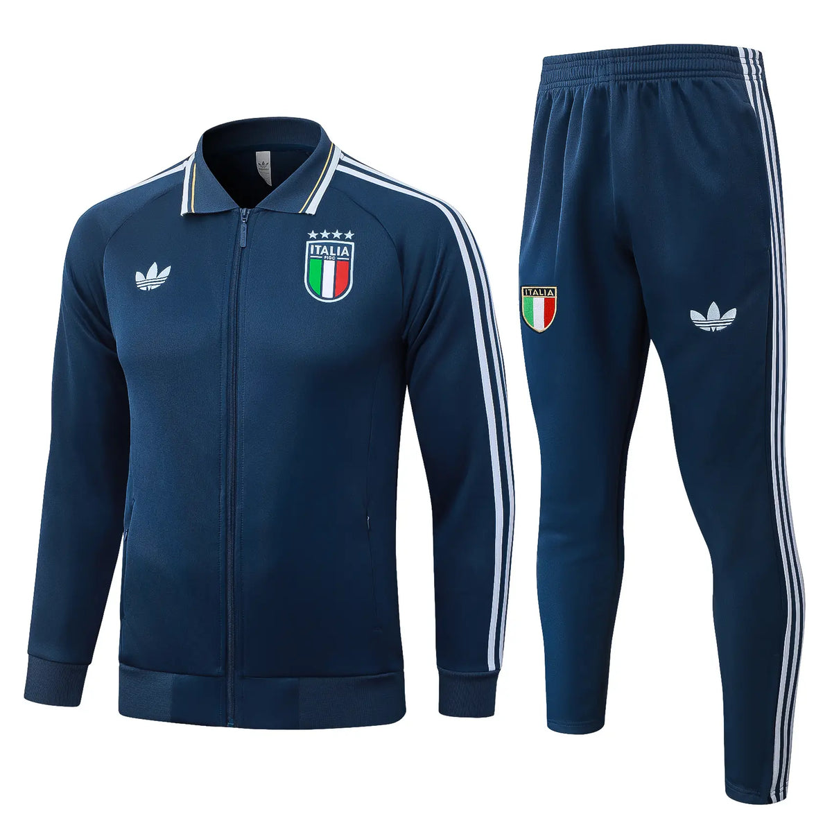 Tuta Full-zip Italia 26/27 Uomo Blu Navy | Tuta da Calcio - CalcioVivo