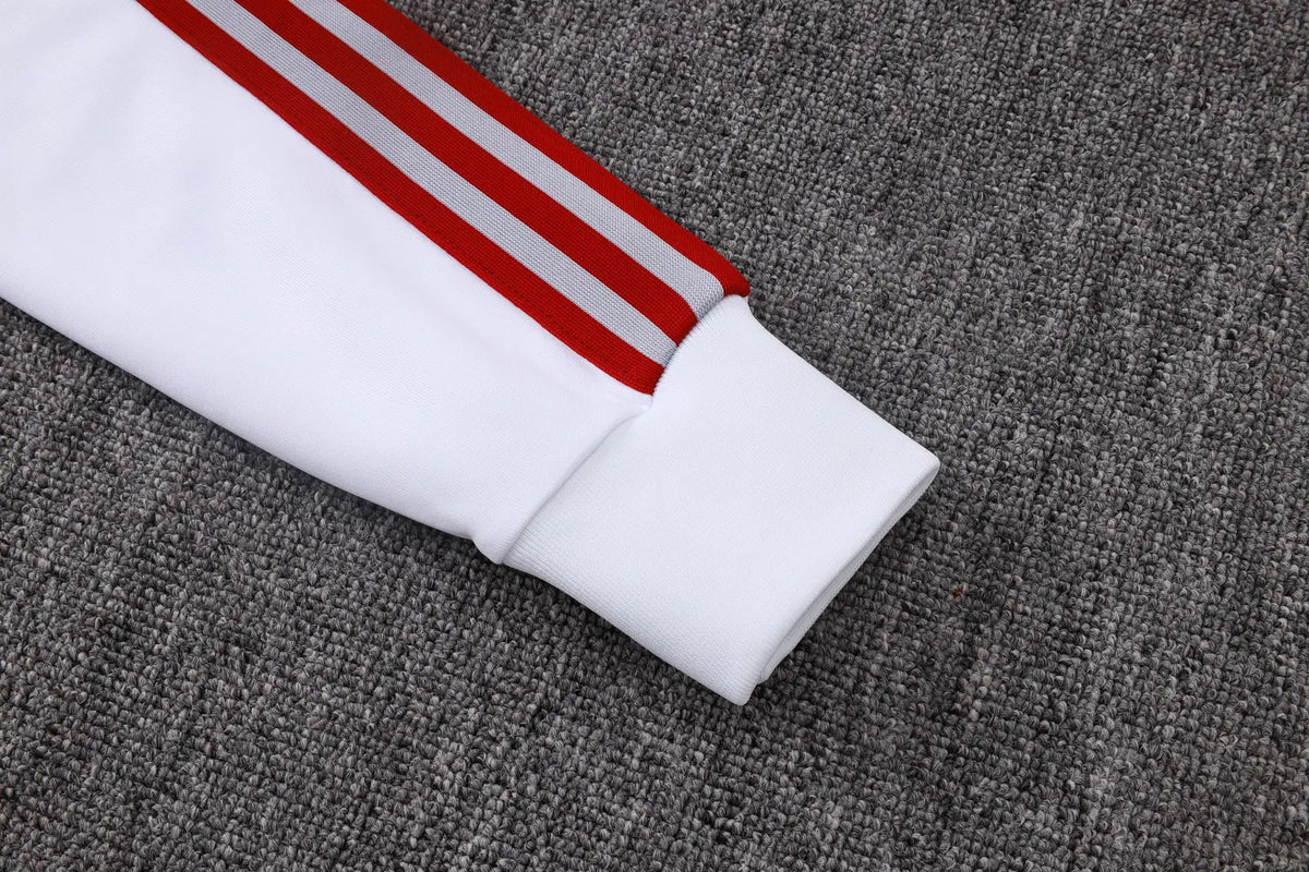 Tuta Full-zip Liverpool 26/27 Uomo Bianco e Grigio | Tuta da Calcio - CalcioVivo