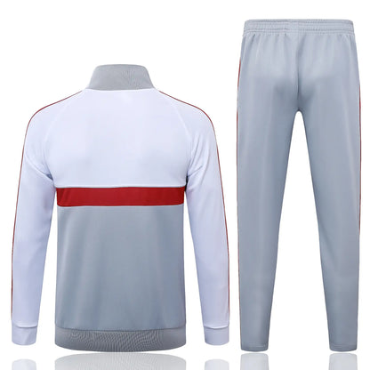 Tuta Full-zip Liverpool 26/27 Uomo Bianco e Grigio | Tuta da Calcio - CalcioVivo