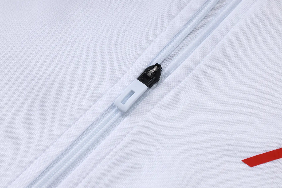Tuta Full-zip Liverpool 26/27 Uomo Bianco e Nero | Tuta da Calcio - CalcioVivo