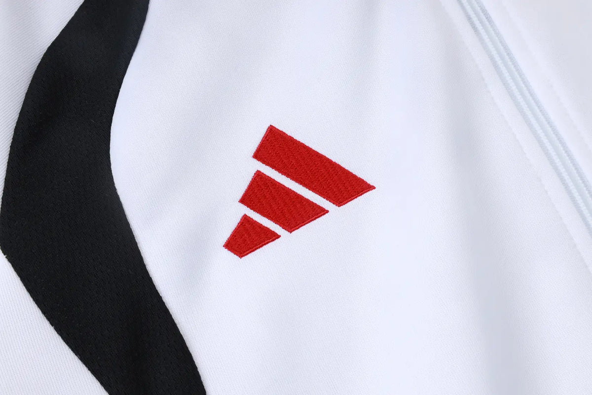 Tuta Full-zip Liverpool 26/27 Uomo Bianco e Nero | Tuta da Calcio - CalcioVivo