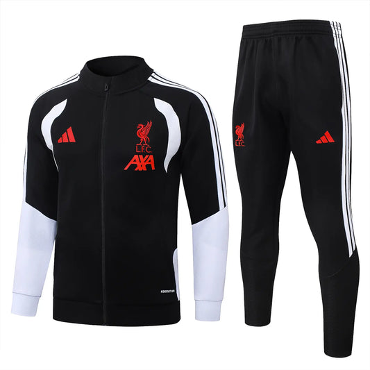 Tuta Full-zip Liverpool 26/27 Uomo Nero | Tuta da Calcio - CalcioVivo