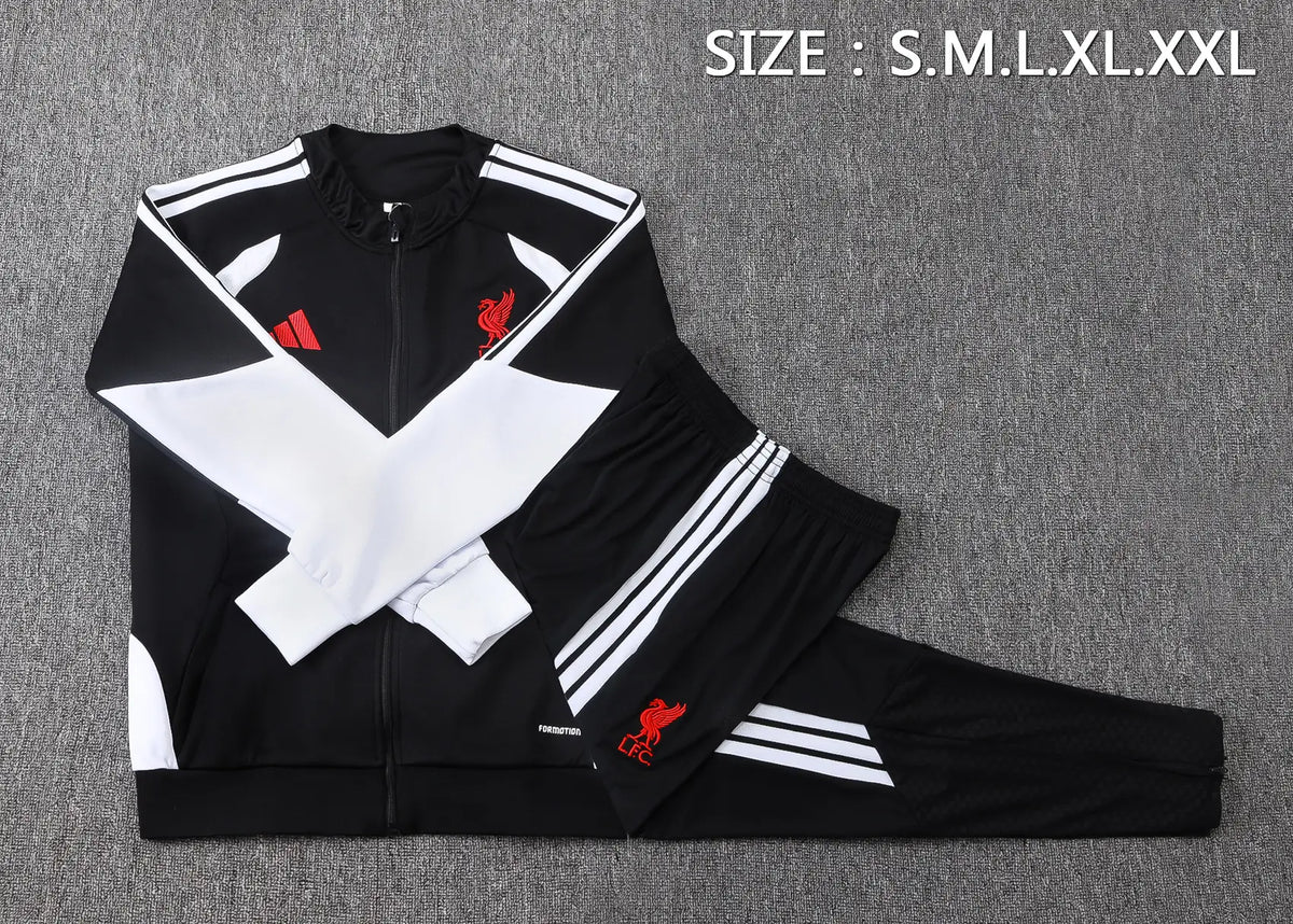 Tuta Full-zip Liverpool 26/27 Uomo Nero | Tuta da Calcio - CalcioVivo