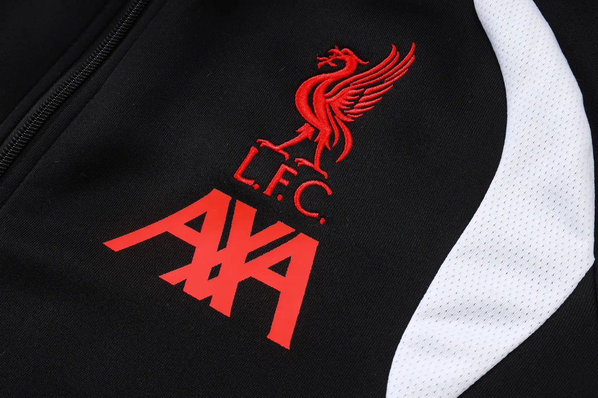 Tuta Full-zip Liverpool 26/27 Uomo Nero | Tuta da Calcio - CalcioVivo