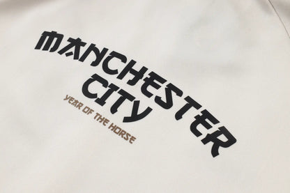 Tuta Full-zip Manchester City 26/27 Uomo Bianco e Nero | Tuta da Calcio - CalcioVivo