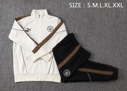 Tuta Full-zip Manchester City 26/27 Uomo Bianco e Nero | Tuta da Calcio - CalcioVivo