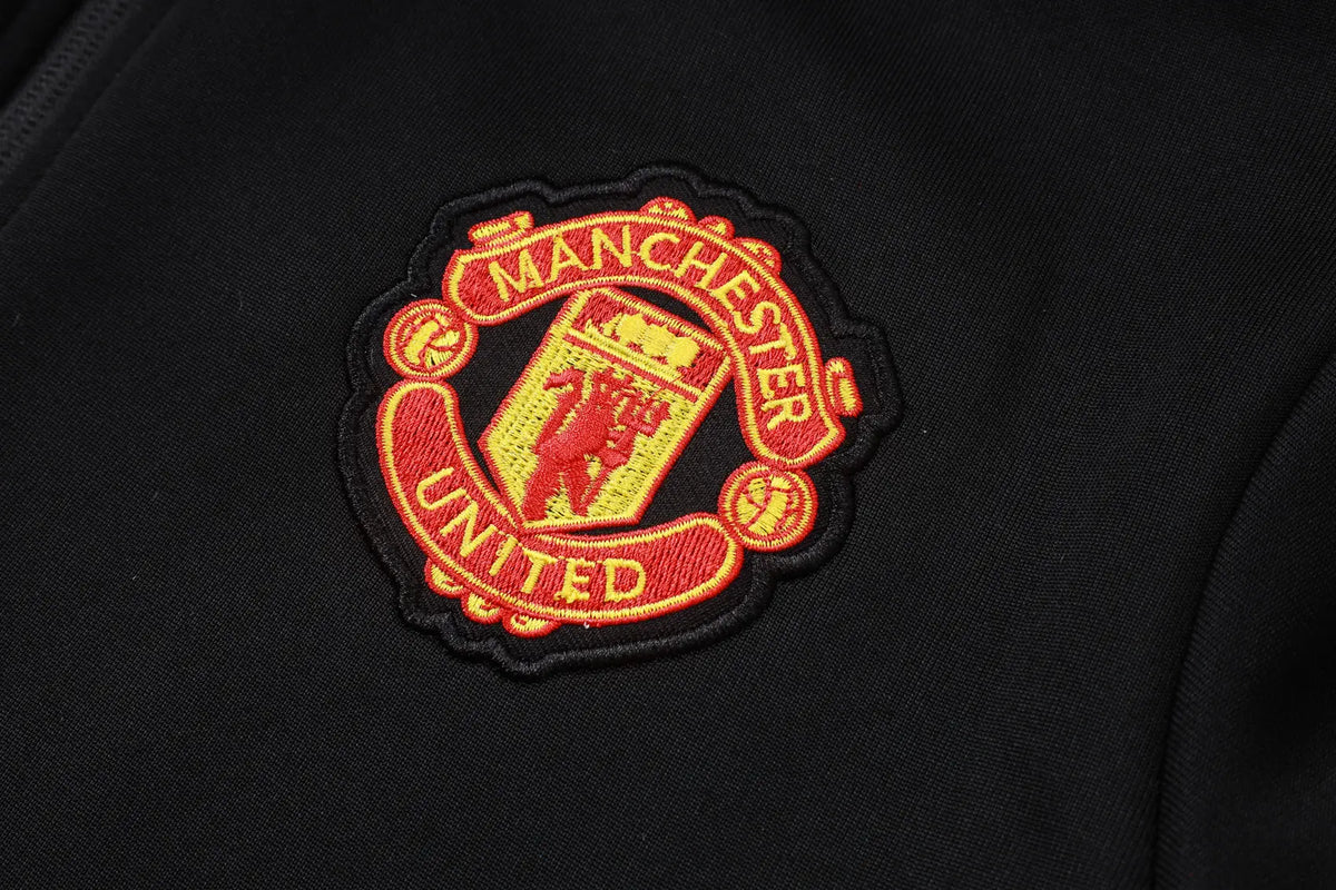Tuta Full-zip Manchester United 26/27 Uomo Nero | Tuta da Calcio - CalcioVivo
