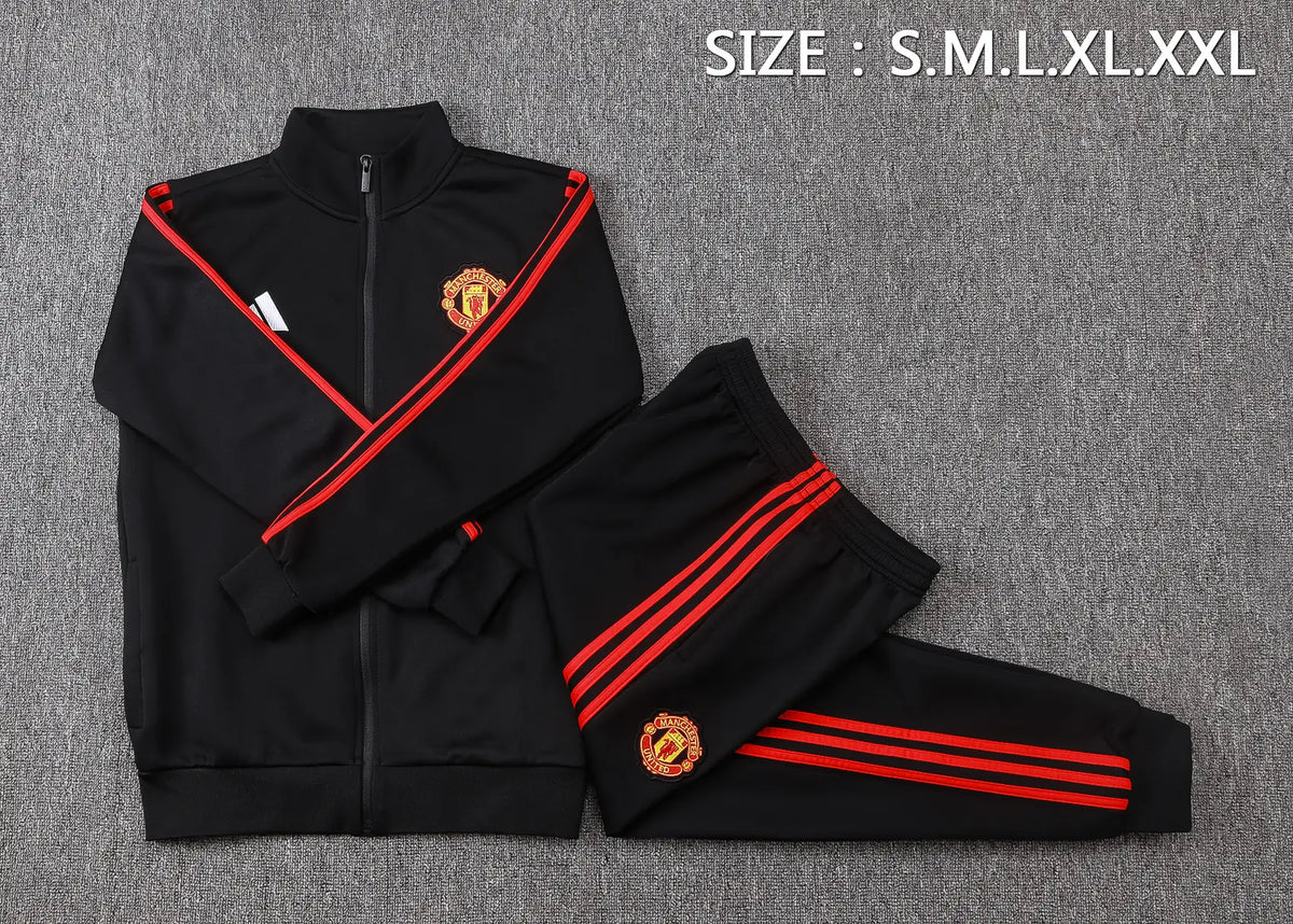 Tuta Full-zip Manchester United 26/27 Uomo Nero | Tuta da Calcio - CalcioVivo