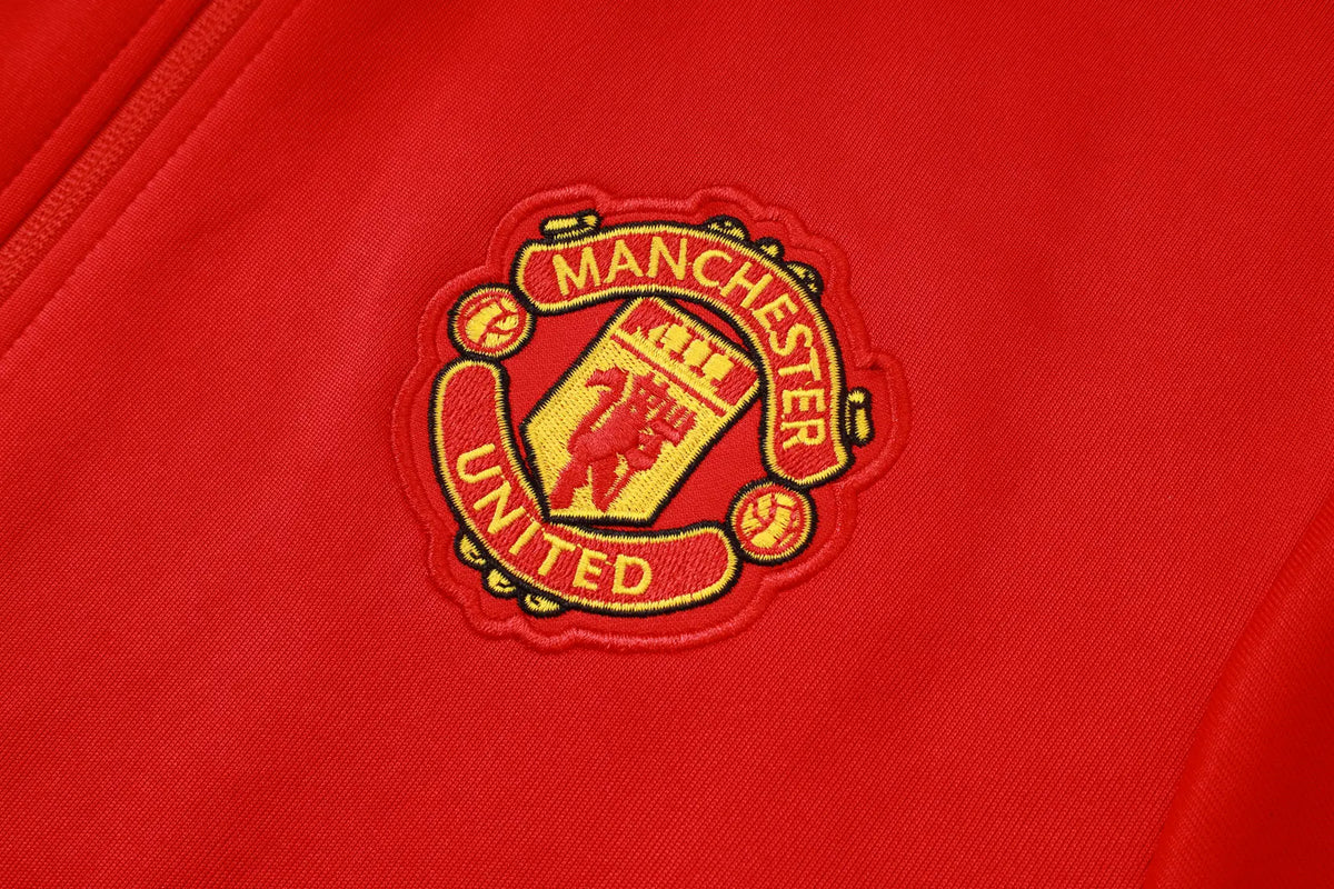 Tuta Full-zip Manchester United 26/27 Uomo Rosso e Nero | Tuta da Calcio - CalcioVivo