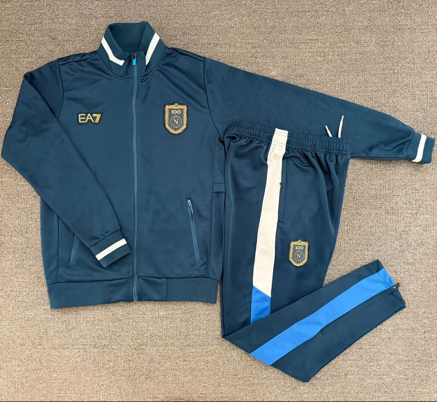 Tuta Full-zip Napoli 26/27 Uomo Blu Navy | Tuta da Calcio - CalcioVivo