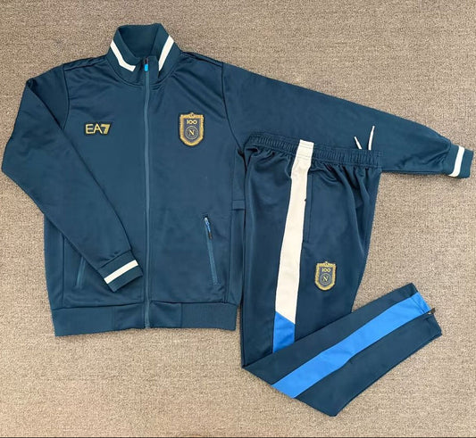 Tuta Full-zip Napoli 26/27 Uomo Blu Navy | Tuta da Calcio - CalcioVivo