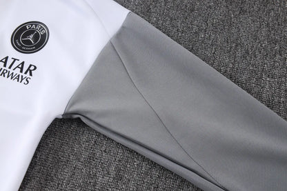 Tuta Full-zip PSG 26/27 Uomo Bianco e Grigio | Tuta da Calcio - CalcioVivo
