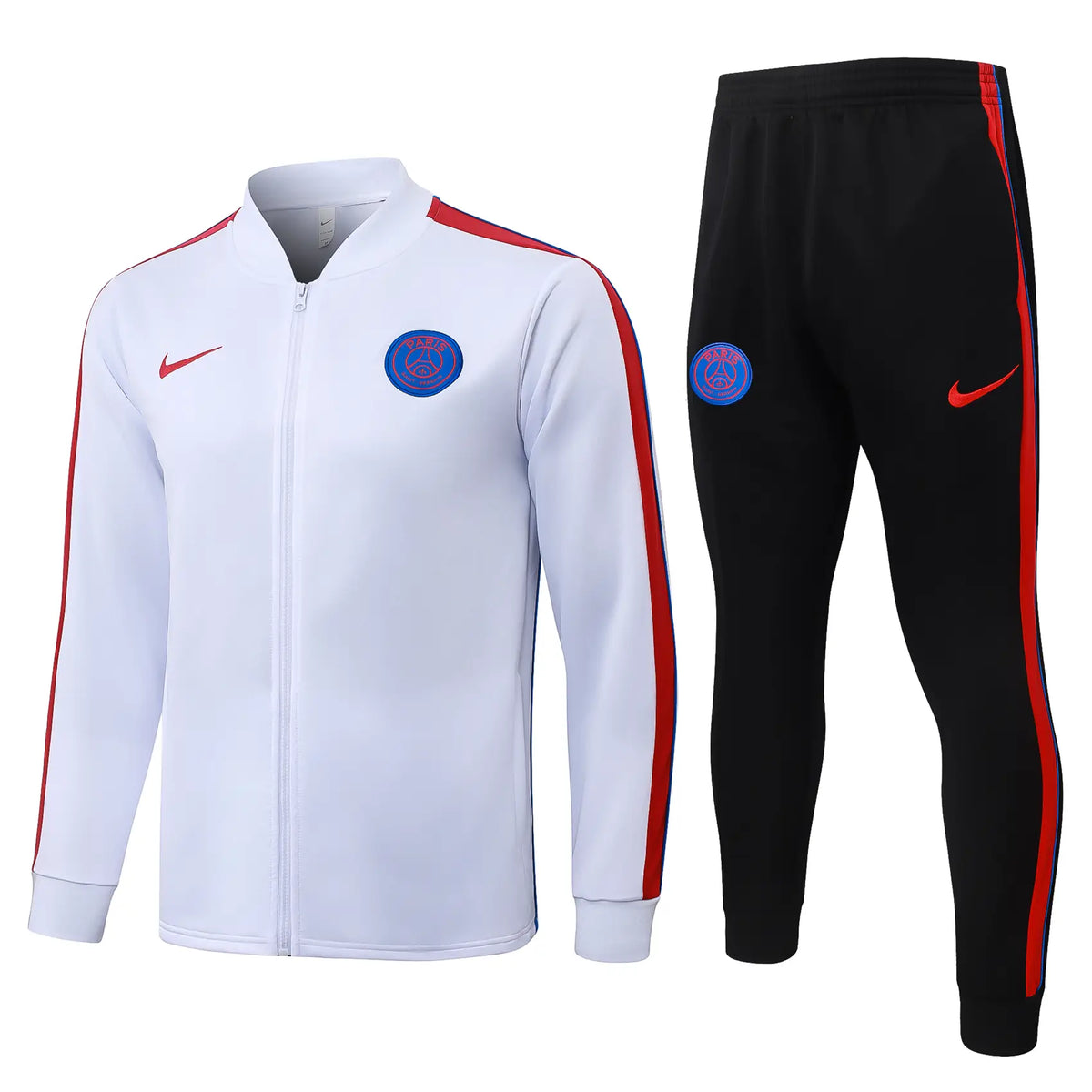 Tuta Full-zip PSG 26/27 Uomo Bianco/Nero | Tuta da Calcio - CalcioVivo