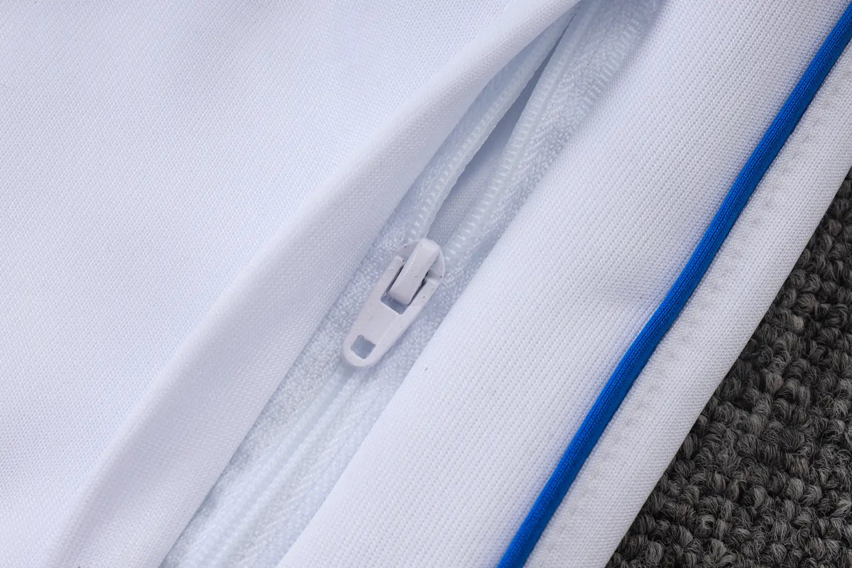Tuta Full-zip PSG 26/27 Uomo Bianco/Nero | Tuta da Calcio - CalcioVivo
