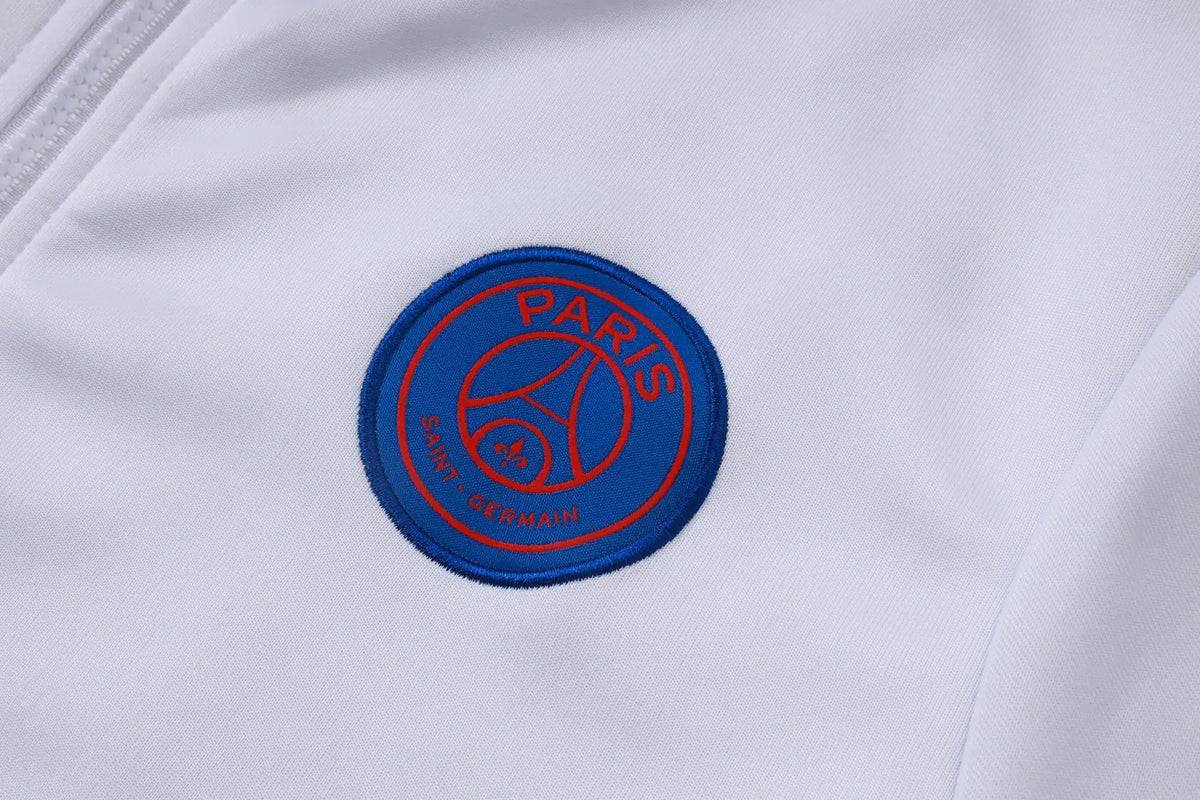 Tuta Full-zip PSG 26/27 Uomo Bianco/Nero | Tuta da Calcio - CalcioVivo