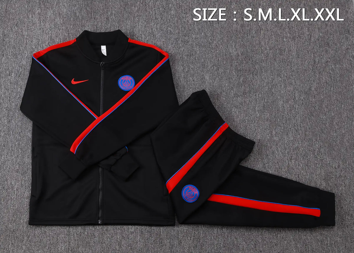 Tuta Full-zip PSG 26/27 Uomo Nero | Tuta da Calcio - CalcioVivo