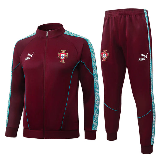 Tuta Full-zip Portogallo 26/27 Uomo Bordeaux | Tuta da Calcio - CalcioVivo