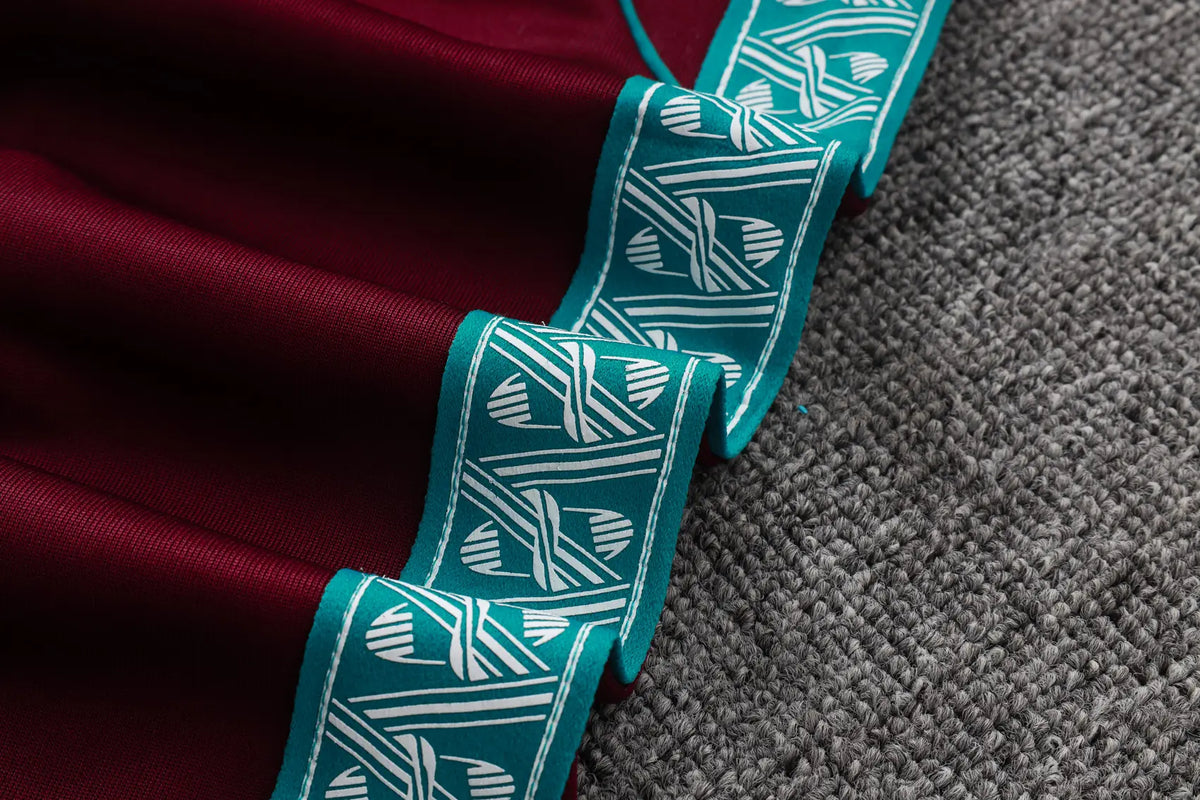 Tuta Full-zip Portogallo 26/27 Uomo Bordeaux | Tuta da Calcio - CalcioVivo