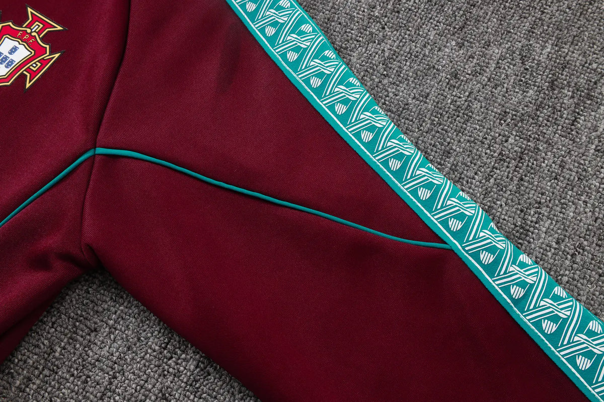 Tuta Full-zip Portogallo 26/27 Uomo Bordeaux | Tuta da Calcio - CalcioVivo