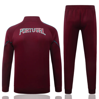 Tuta Full-zip Portogallo 26/27 Uomo Bordeaux | Tuta da Calcio - CalcioVivo
