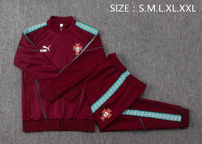 Tuta Full-zip Portogallo 26/27 Uomo Bordeaux | Tuta da Calcio - CalcioVivo