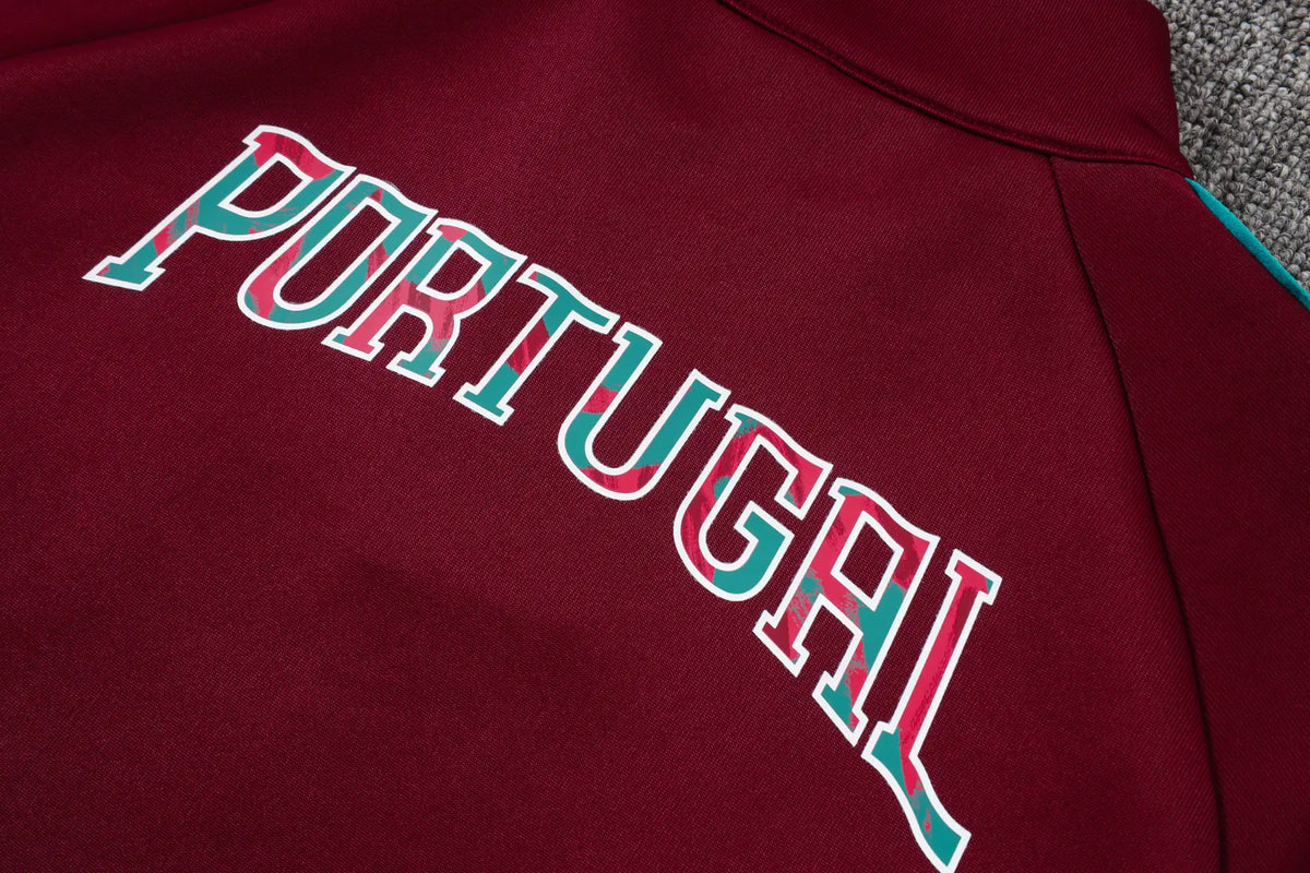Tuta Full-zip Portogallo 26/27 Uomo Bordeaux | Tuta da Calcio - CalcioVivo