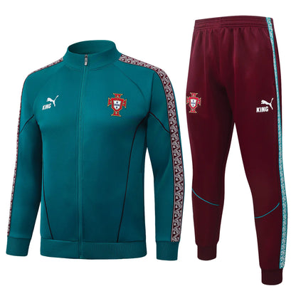 Tuta Full-zip Portogallo 26/27 Uomo Turchese e Bordeaux | Tuta da Calcio - CalcioVivo