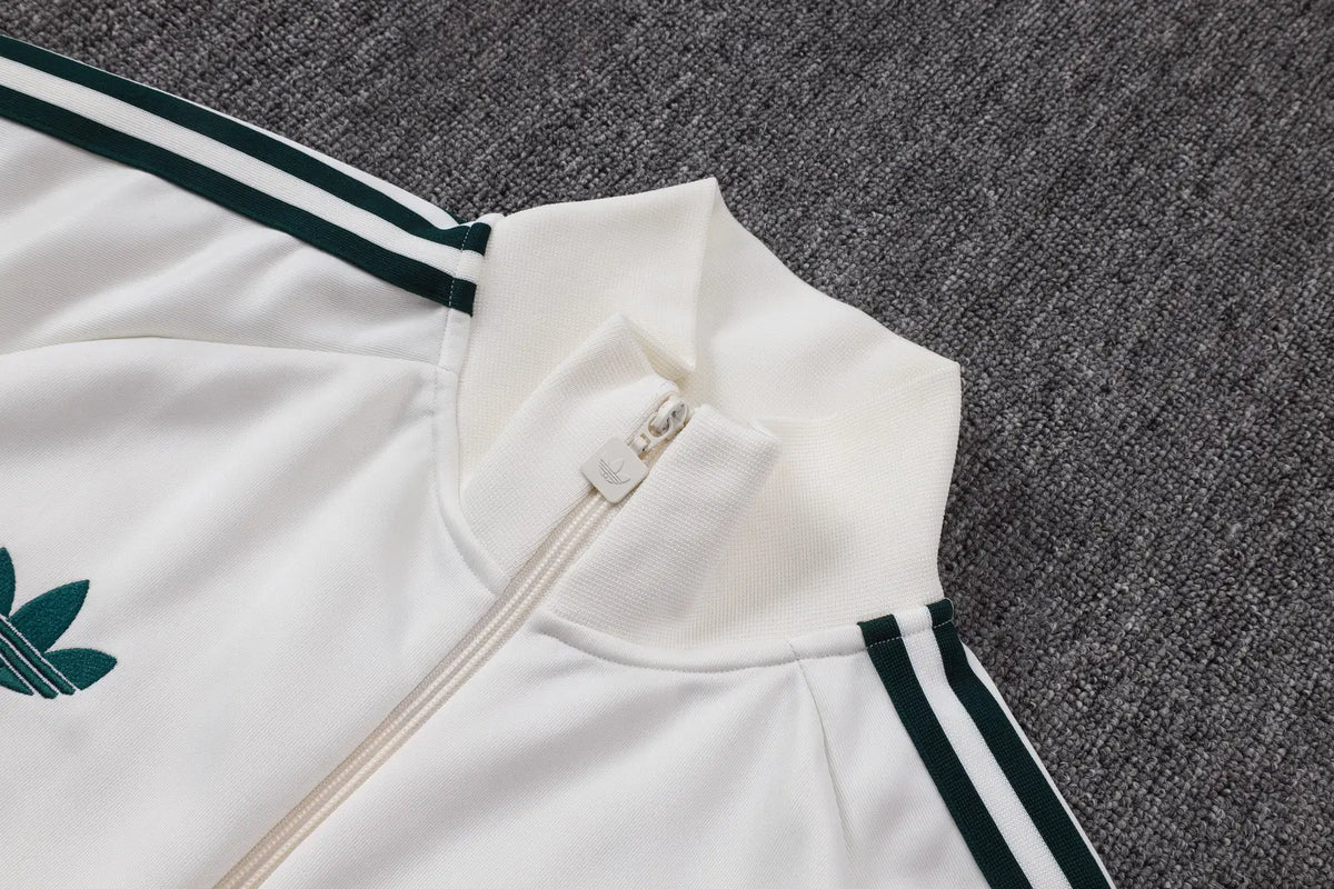 Tuta Full-zip Real Madrid 26/27 Nero Uomo Bianco e Verde | Tuta da Calcio - CalcioVivo
