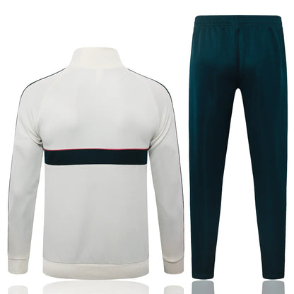 Tuta Full-zip Real Madrid 26/27 Nero Uomo Bianco e Verde | Tuta da Calcio - CalcioVivo