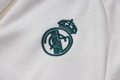 Tuta Full-zip Real Madrid 26/27 Nero Uomo Bianco e Verde | Tuta da Calcio - CalcioVivo