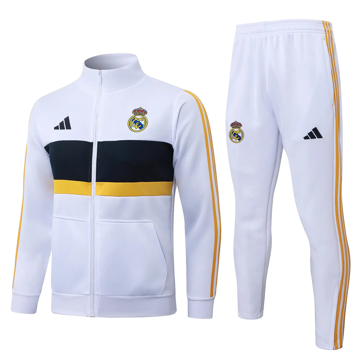Tuta Full-zip Real Madrid 26/27 Uomo Bianco | Tuta da Calcio - CalcioVivo