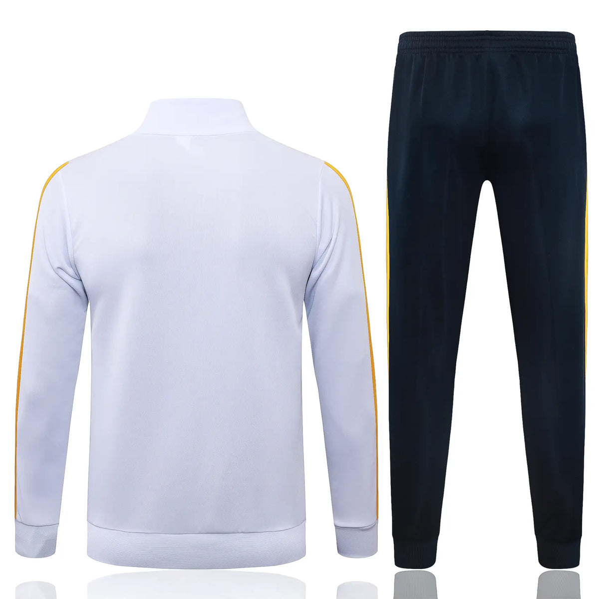 Tuta Full-zip Real Madrid 26/27 Uomo Bianco e Nero | Tuta da Calcio - CalcioVivo