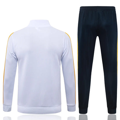 Tuta Full-zip Real Madrid 26/27 Uomo Bianco e Nero | Tuta da Calcio - CalcioVivo