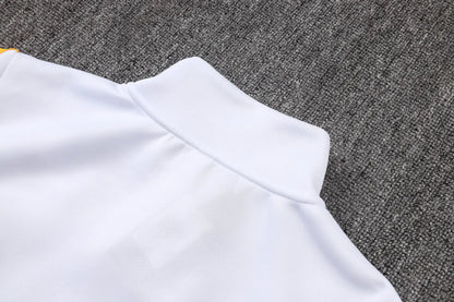 Tuta Full-zip Real Madrid 26/27 Uomo Bianco e Nero | Tuta da Calcio - CalcioVivo