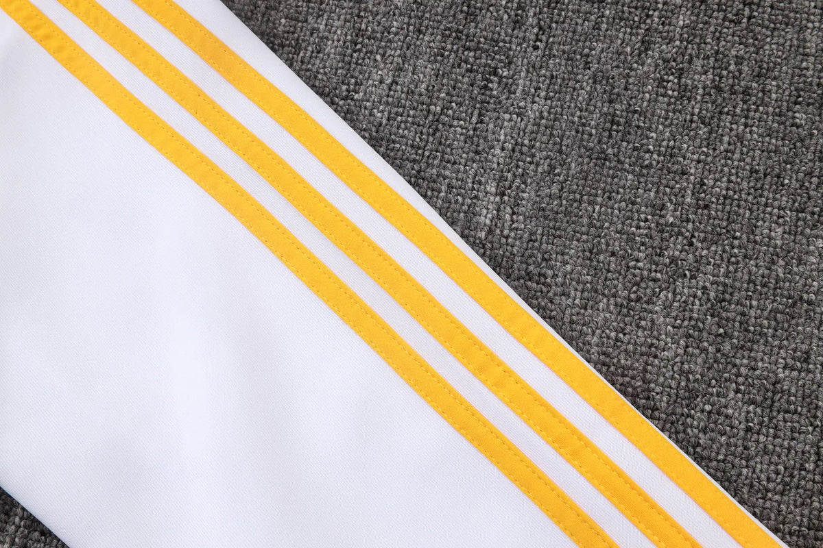 Tuta Full-zip Real Madrid 26/27 Uomo Bianco e Nero | Tuta da Calcio - CalcioVivo