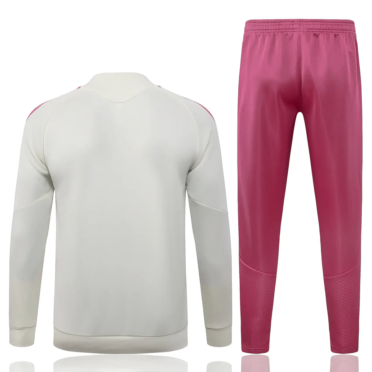 Tuta Full-zip Real Madrid 26/27 Uomo Bianco e Rosa | Tuta da Calcio - CalcioVivo