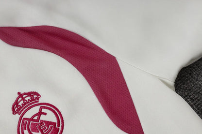 Tuta Full-zip Real Madrid 26/27 Uomo Bianco e Rosa | Tuta da Calcio - CalcioVivo